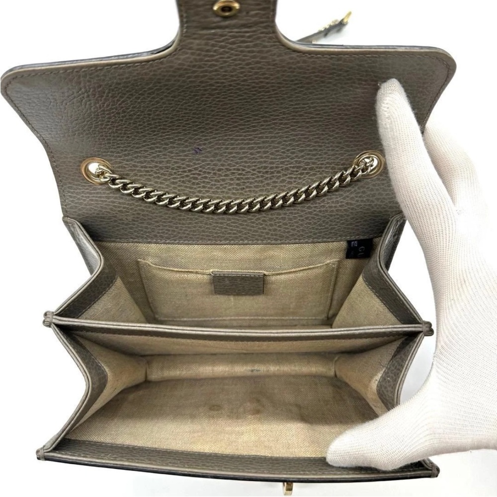 Gucci Olive Leather Shoulder Bag - Picture 8 of 14